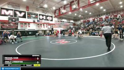 120 lbs Semifinal - Michael Kase, Chaminade vs Onelo Lorberter, Chaparral