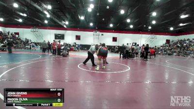 285 lbs Champ. Round 1 - John Givens, Palm Springs vs Mason Oliva, Santa Monica