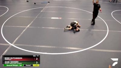 71 lbs Quarterfinal - Bode Hutchinson, Minnesota vs Gage Wangen, Summit Wrestling Academy