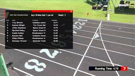 Youth Boys' 100m, Prelims 2 - Age 11