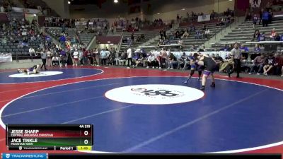 4A 215 lbs Cons. Semi - Jace Tinkle, Mountain View vs Jesse Sharp, Central Arkansas Christian