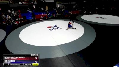 77 lbs Quarterfinal - Sebastian Gutierrez, Red Wave Wrestling vs Ethan Poe, California