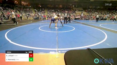 106 lbs Consolation - Aiden Jalajel, Team Tulsa Wrestling Club vs Jaxon Kennedy, Standfast