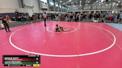 65 lbs Champ. Round 2 - Lucas Feliciano, Texas Elite Wrestling Club vs Natalie Scott, Stay Sharp Wrestling Club