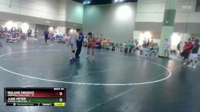 132 lbs Placement Matches (16 Team) - Jude Peter, Intense Wrestling vs Roland Mendoz, Nebraska Wave Hogs