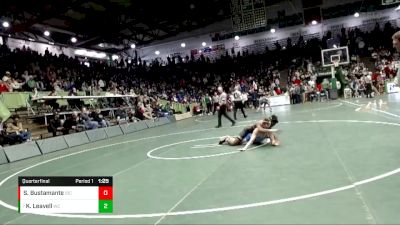 132 lbs Quarterfinal - Kyrel Leavell, Warren Central vs Sam Bustamante, Indianapolis Bishop Chatard