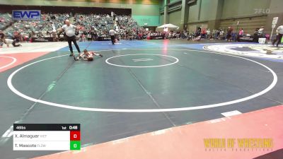 46 lbs Semifinal - Xavier Almaguer, Victory Wrestling Club,wa vs Titan Mascoto, FLOW Academy