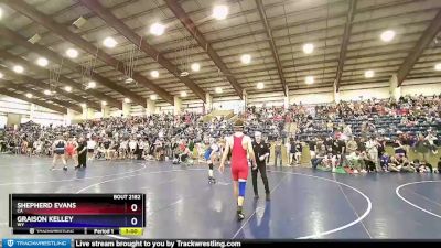 160 lbs Cons. Round 1 - Shepherd Evans, CA vs Graison Kelley, WY