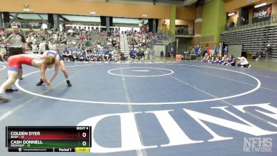 120 lbs Quarterfinals (8 Team) - Cash Donnell, PIEDMONT vs Colden Dyer, BIXBY