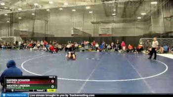 105 lbs Round 4 (6 Team) - Hayden Schafer, Iowa Blue vs Westen Lindeen, Montana Silver