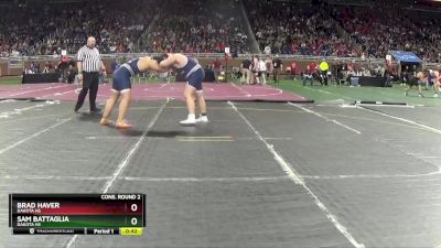 D1-285 lbs Cons. Round 2 - Brad Haver, Dakota HS vs Sam Battaglia, Dakota HS