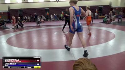 16U-10 lbs Round 1 - Cash Hatfield, Big Game Wrestling Club vs Cale Mixer, QWB