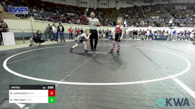 Consolation - Braxton Lemmons, Barnsdall Youth Wrestling vs Kash Harrison, Tecumseh Youth Wrestling