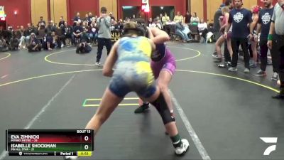 108 lbs Round 5 (6 Team) - Eva Zimnicki, MYWAY Metro vs Isabelle Shockman, MN ALL Star