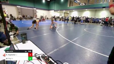 126 lbs Consi Of 64 #1 - Attila Vigilante, NJ vs Wyatt Fry, PA