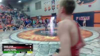 138 lbs Cons. Round 2 - Vayden Moore, Ground Zero Wrestling vs David Cook, Crossroads Wrestling