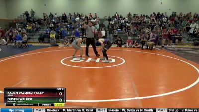 121 lbs Round 3 - Kaden Vazquez-foley, Arab vs Dustin Walker, Madison County