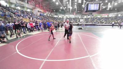 113 lbs Round Of 16 - Tristan Valdez, Del Norte vs Elysse Gonzalez, Moffat County Youth Wrestling