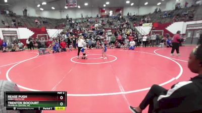 51-55 lbs Round 2 - Rease Pugh, Webo Youth WC vs Trenton Boicourt, Franklin Central WC