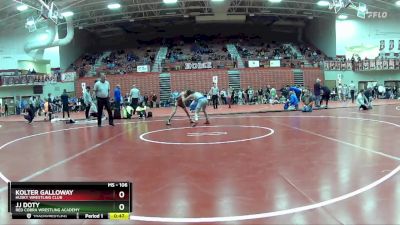 106 lbs Champ. Round 1 - Kolter Galloway, Husky Wrestling Club vs Jj Doty, Red Cobra Wrestling Academy