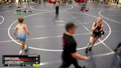 108 lbs Quarterfinal - Cameron Murdock, JARO Wrestling Academy vs Adler Ollman, Anoka Youth Wrestling