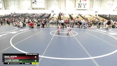 58 lbs 1st Place Match - Tucker Damon, Indian River Wrestling Club vs Isaac Jayson, Brawlers Elite