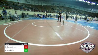 46 lbs Consolation - Conor Campbell, Derby Wrestling Club vs Waylon Macke, F-5 Grappling