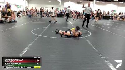 56 lbs Round 6 (8 Team) - Dominic Cardella, Savage WA vs John Petrovcik, FL Scorpions