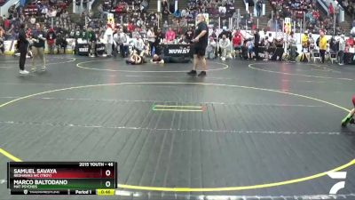 46 lbs Cons. Round 3 - Samuel Savaya, Redhawks WC (Troy) vs Marco Baltodano, Mat Psychos