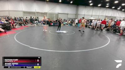 195 lbs 4th Wrestleback (16 Team) - Nathan Fury, Kansas Blue vs Ryder Depies, Wisconsin