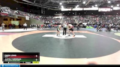 285 lbs Cons. Round 2 - Owen Lewis, Rigby vs Justin Cardenas, Four Rivers Senior Prep