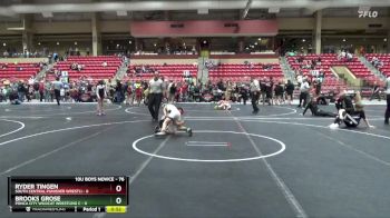 76 lbs 3rd Place Match - Brooks Grose, Ponca City Wildcat Wrestling C vs Ryder Tingen, South Central Punisher Wrestli