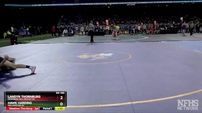 D3-150 lbs Quarterfinal - Hawk Harding, Williamston HS vs Landyn Thornburg, Montrose Hill-McCloy HS