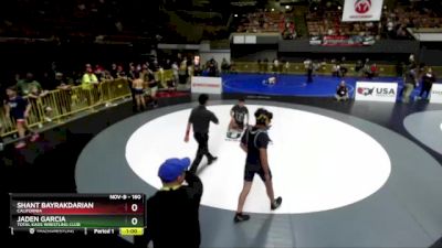 160 lbs Quarterfinal - Shant Bayrakdarian, California vs Jaden Garcia, Total Kaos Wrestling Club