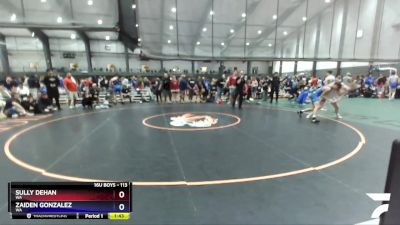 113 lbs Cons. Round 3 - Sully DeHan, WA vs Zaiden Gonzalez, WA