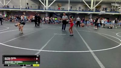 84 lbs Round 2 (10 Team) - Brennen Veverka, Upstate Uprising vs Alysa Patel, RedNose