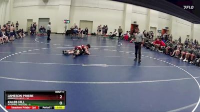 117 lbs Round 2 (6 Team) - Jameson Priebe, Minnesota Gold vs Kaleb Hill, Wyoming Twisters