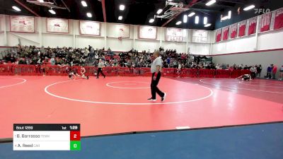 120 lbs Semifinal - Benjamin Barrasso, Tewksbury vs Aaron Reed, Carver