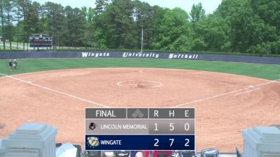 Replay: Lincoln Memorial vs Wingate - DH | Apr 20 @ 12 PM