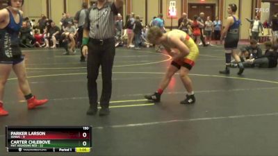 150 lbs Finals (8 Team) - Parker Larson, SVRWC vs Carter Chlebove, Mat Assassins Red