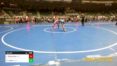 115 lbs Quarterfinal - Landon Rosenthal, Powerhouse Wrestling Club vs Deven Lopez, Duran Elite