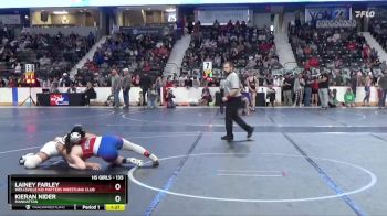 135 lbs Champ. Round 1 - Lainey Farley, Wellsville Kid Matters Wrestling Club vs Kieran Nider, Manhattan