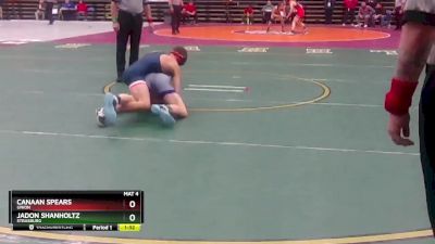 2 - 120 lbs Semifinal - Canaan Spears, Union vs Jadon Shanholtz, Strasburg