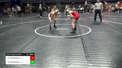 85 lbs Rd 2 - Consi Of 16 #1 - Creu Canterbury, Northern York vs C.j. Dreshman, Canon McMillan