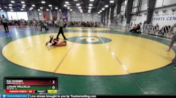 56 lbs Rd# 7- 10:45am Saturday Final Pool - Kai Hughes, Nebraska Elite vs Logan Vallalla, PA Blue
