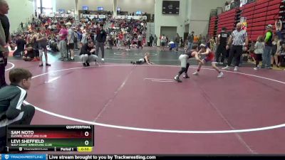 80 lbs Quarterfinal - Levi Sheffield, Gulf Coast Wrestling Club vs Sam Noto, Elevate Wrestling Club