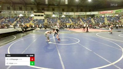 75 lbs Consi Of 8 #2 - Cody Littlepage, Gypsum Creek Middle School vs Cody Vick, Gunnison