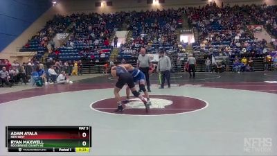 3 - 132 lbs Cons. Semi - Adam Ayala, New Kent vs Ryan Maxwell, Rockbridge County HS