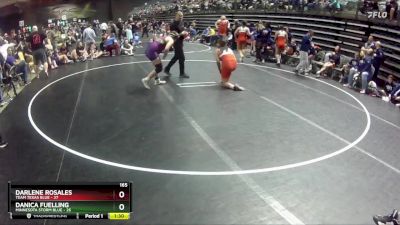 165 lbs Quarterfinals (8 Team) - Darlene Rosales, Team Texas Blue vs Danica Fuelling, Minnesota Storm Blue