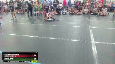 52 lbs Round 9 (10 Team) - Cooper Brown, Georgia United vs Myla Rau, Full Circle